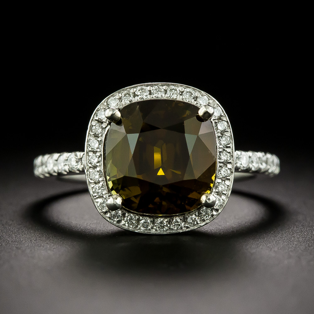 Estate 5.55 Carat Alexandrite and Diamond Ring - GIA