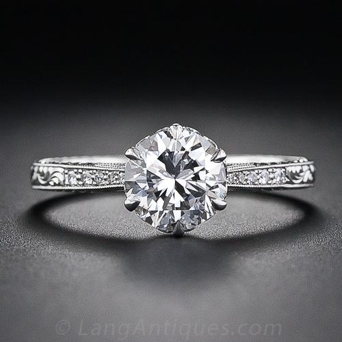 1.20 Carat D VVS2 Diamond Engagement Ring