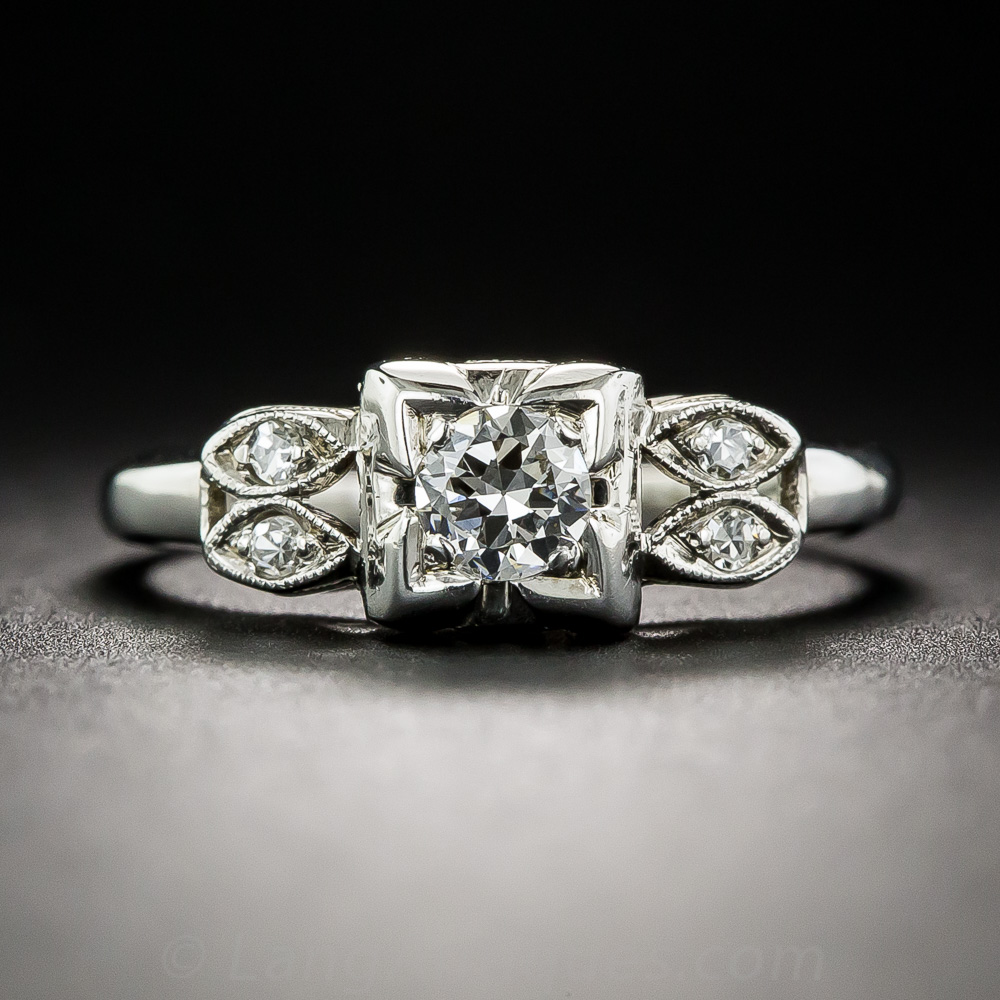  18  Carat  Diamond  Vintage Engagement  Ring 