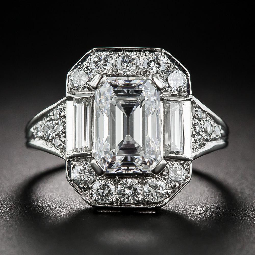 2.45 Carat Emerald-Cut Diamond Ring - GIA E-VS1