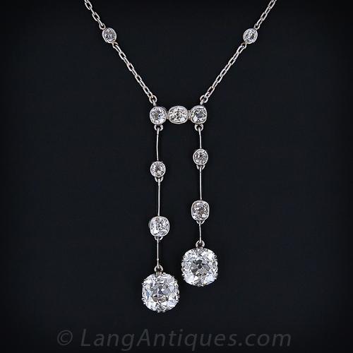 Antique Negligee Diamond Necklace