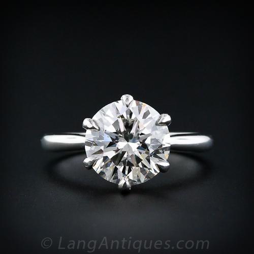 Classic 2.72 Carat Diamond Engagement Ring