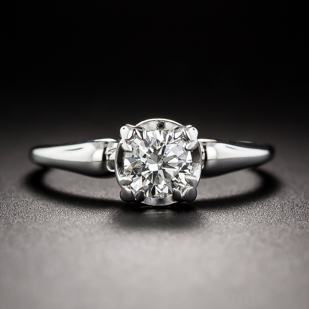 Estate .50 Carat Solitaire Diamond Engagement Ring