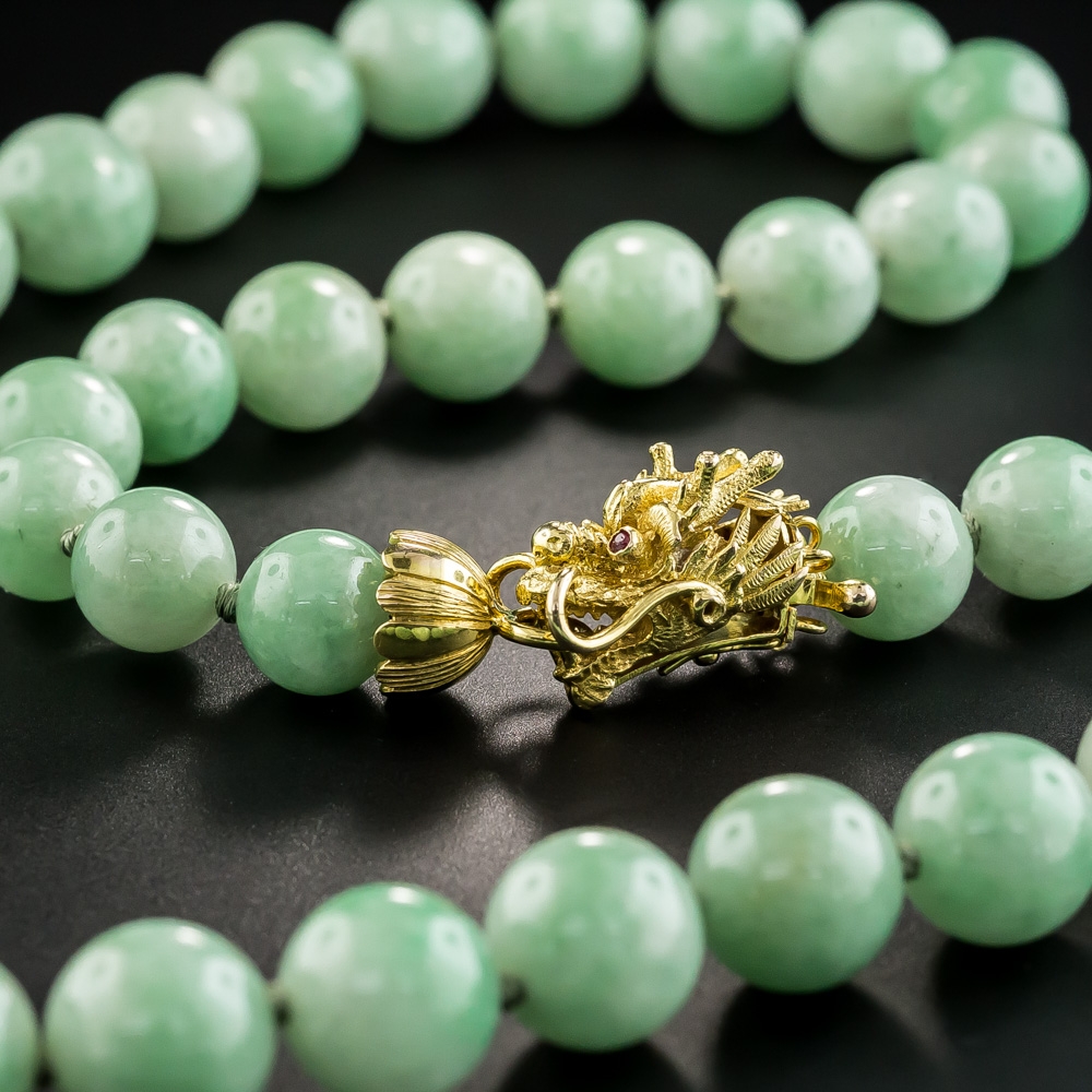 Natural Jade Bead Necklace