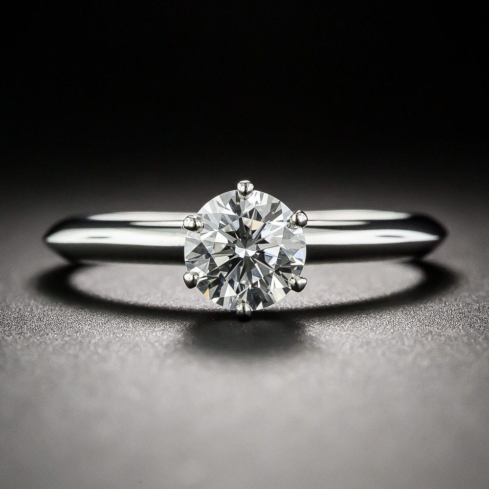 Tiffany & Co/GIA .76 Carat Diamond Engagement Ring