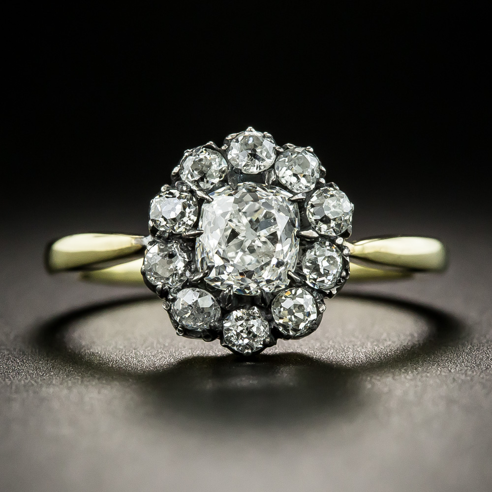 Victorian Style Diamond Cluster Ring
