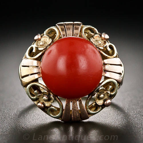 Vintage Button Ring 46