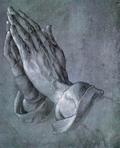 Betende Hände - Praying hands from Albrecht Dürer, 1508.
