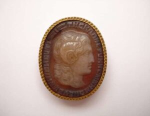 Cameo in Sardonyx Copying an Earlier Portrait of Alexander the Great. c.4-6th Century. © Trustees of the British Museum.