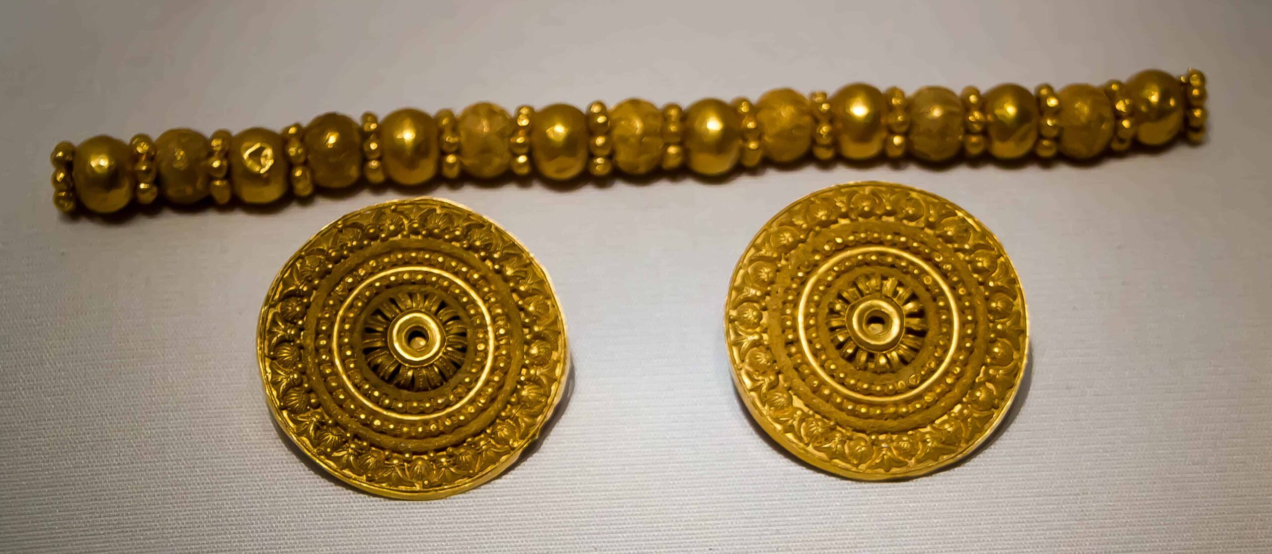 Ancient Gold Discs and Beads.