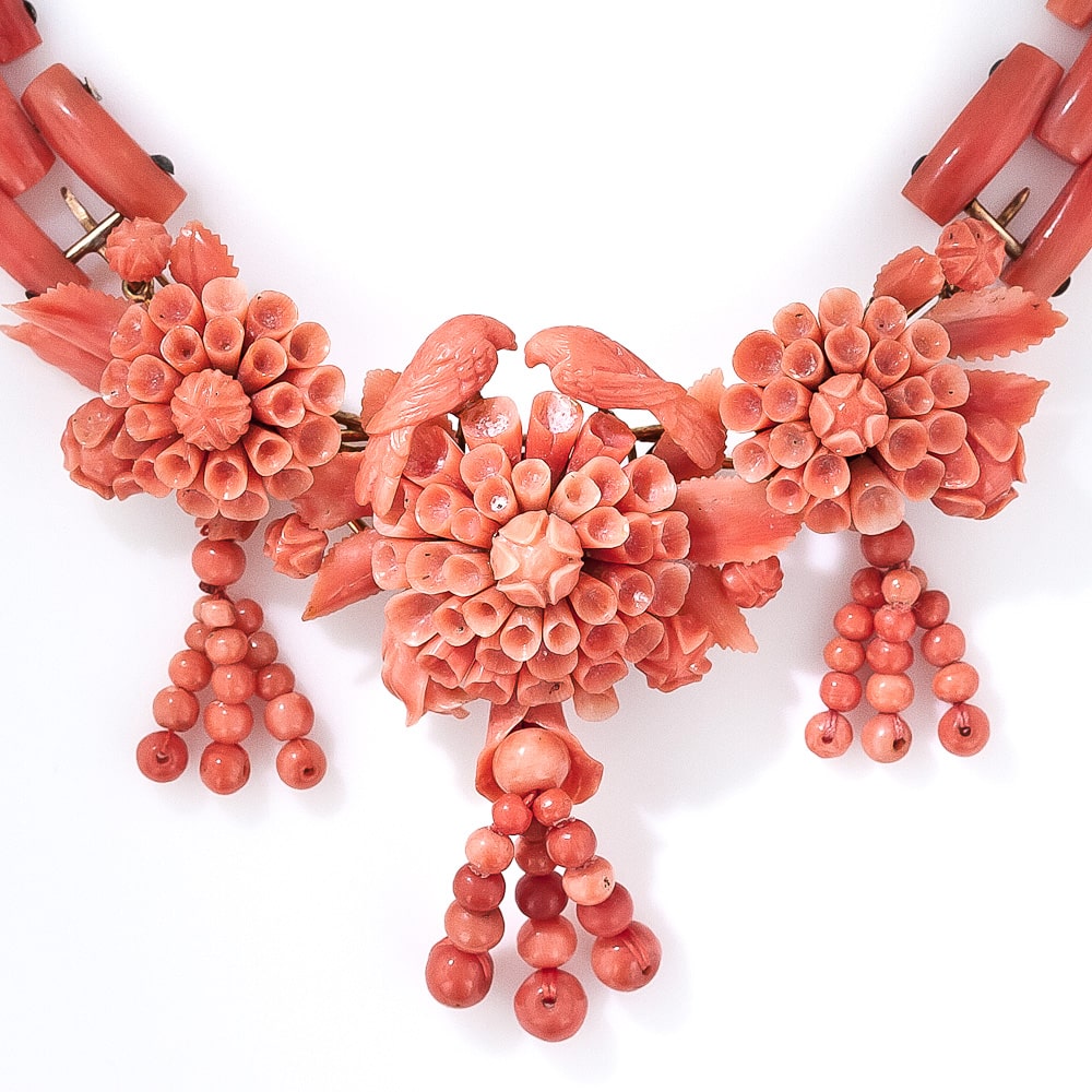 Antique_Carved_Coral_Necklace Antique Jewelry University