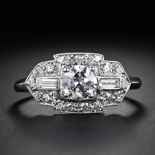 Art Deco Diamond Engagement Ring.