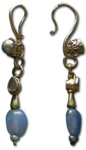 Gemstone & Pearl Earrings, c. 4-5th Century AD.