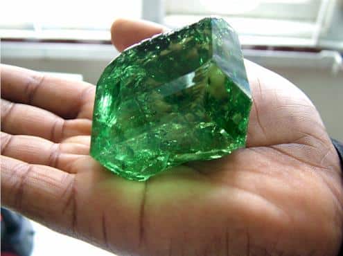 Large Tsavorite Crystal.