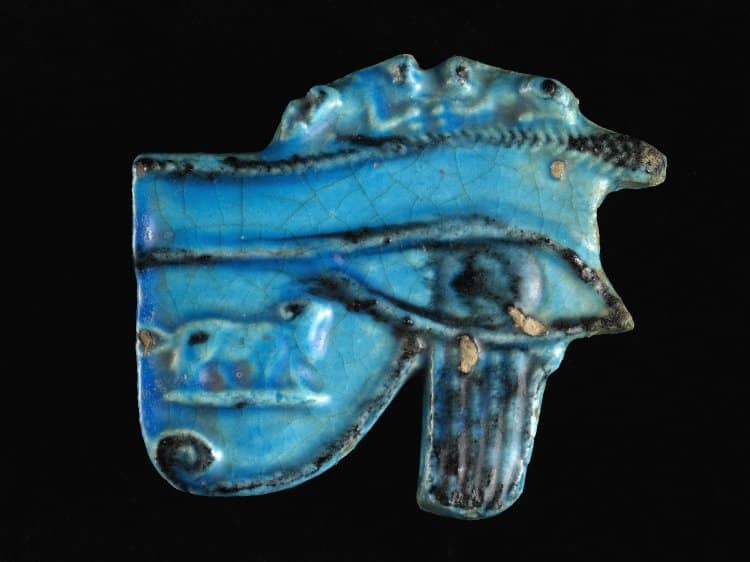 Egyptian Blue Glazed Pectoral BC.