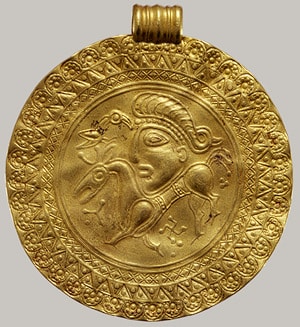 5th-6th Century Scandinavian Bracteate. Image Courtesy of The Metropolitan Museum of Art.