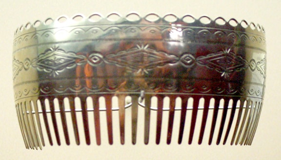 German Silver Comb by Bruce Caesar.
