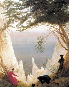 Chalk Cliffs on Rügen, by Caspar David Friedrich - 1818.