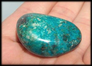 Tumbled Chrysocolla.