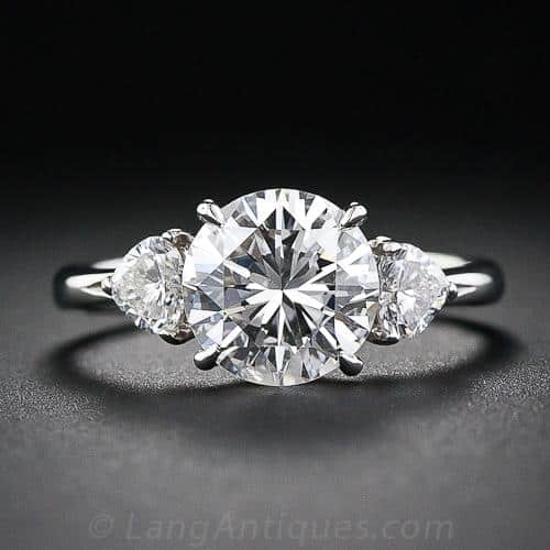 Contemporary Diamond Engagement Ring.