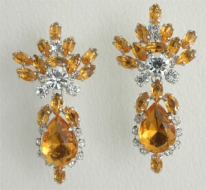 Paste Used to Imitate Yellow Natural Gemstones in Costume Jewelry.