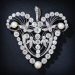 Edwardian Diamond and Pearl Pendant-Brooch.