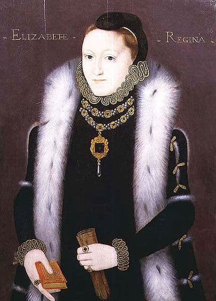 Portrait of Elizabeth I of England, 1558-1560.