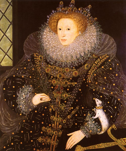 "The Ermine Portrait" of Elizabeth I of England.