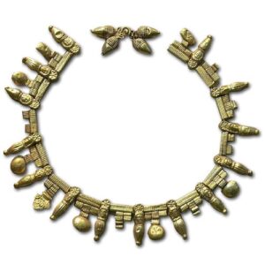A 5th to 4th Century BCE Etruscan Necklace.
