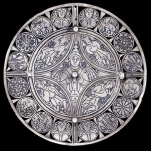 The Fuller Brooch, Silver and Niello. Anglo-Saxon, 9th Century. ©Trustees of the British Museum.