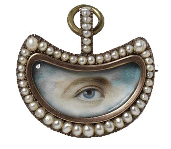 Georgian Eye Miniature Portrait.