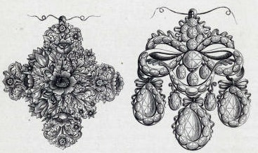 17th century pendant and girandole pendant.