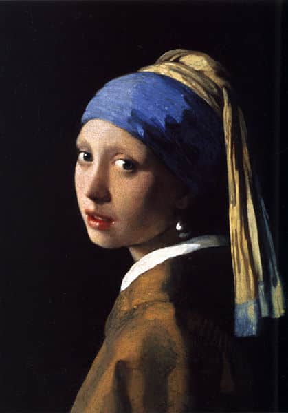 The Girl with the Pearl Earring, by Vermeer, 1665.