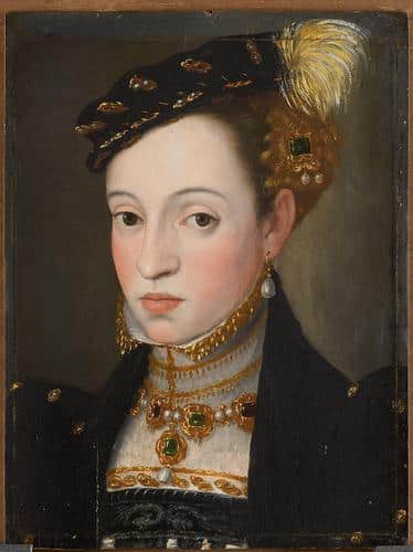 Portrait of Erzherzogin Magdalena (1532-1590), Brustbild by Giuseppe Arcimboldo c. 1563.