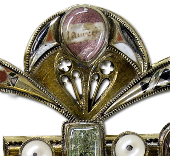 Clasp-Reliquary with Eagle, c.14th Century. (Detail)