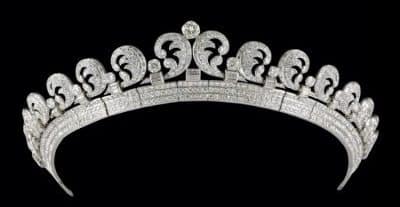The Scroll/Halo Tiara by Cartier Most Recently Worn By Katherine Middleton for her Marriage to Prince William.
