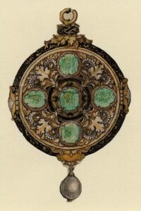 Sketch for a Pendant by Hans Holbein the Younger c.1532-43. British Museum.