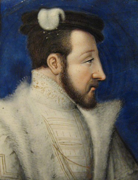 Detail from plaque of Henry II of France, c.1555-1560.