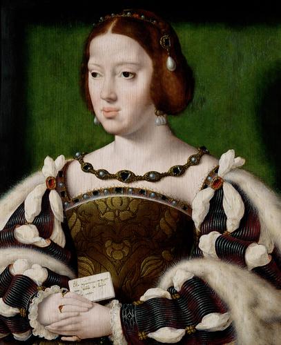 Portrait of Königin Eleonore von Frankreich (1498-1558) by Joos van Cleve c.1530.