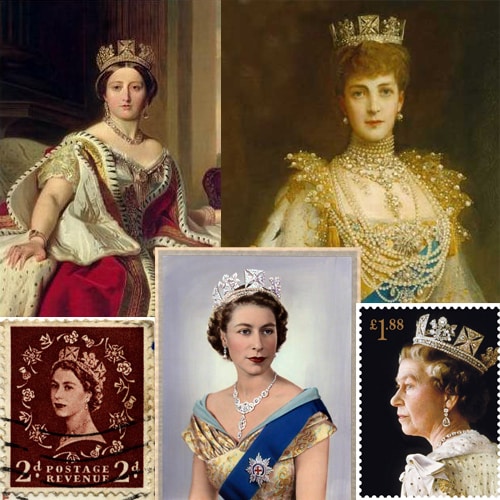 The Diamond Diadem a.k.a. King George IV's Circlet has been Worn By Queens for Generations. Queen Victoria, Queen Alexandra, and Queen Elizabeth II.