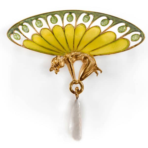 Rene Lalique Winged Slyph Brooch C. 1900. Photo courtesy of © The Richard H. Driehaus Museum.