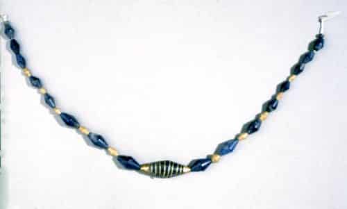 Lapis and Gold Beads, Ur c.2600 BC.