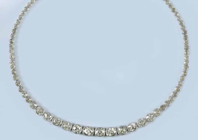 Late Victorian Cushion-Cut Diamond Rivière, Converts to Bracelets.