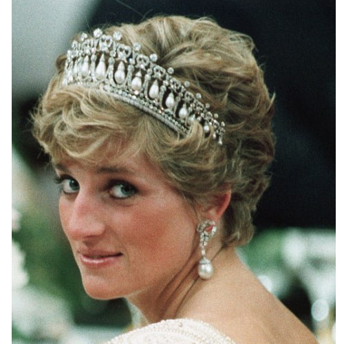 Princess Diana Wearing the Lover's Knot Tiara.