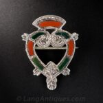 Silver & Agate "Luckenbooth" Brooch.