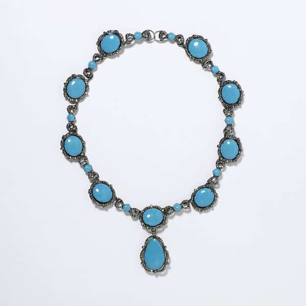 Enamel, Marcasite and Silver Necklace c. 1730.
