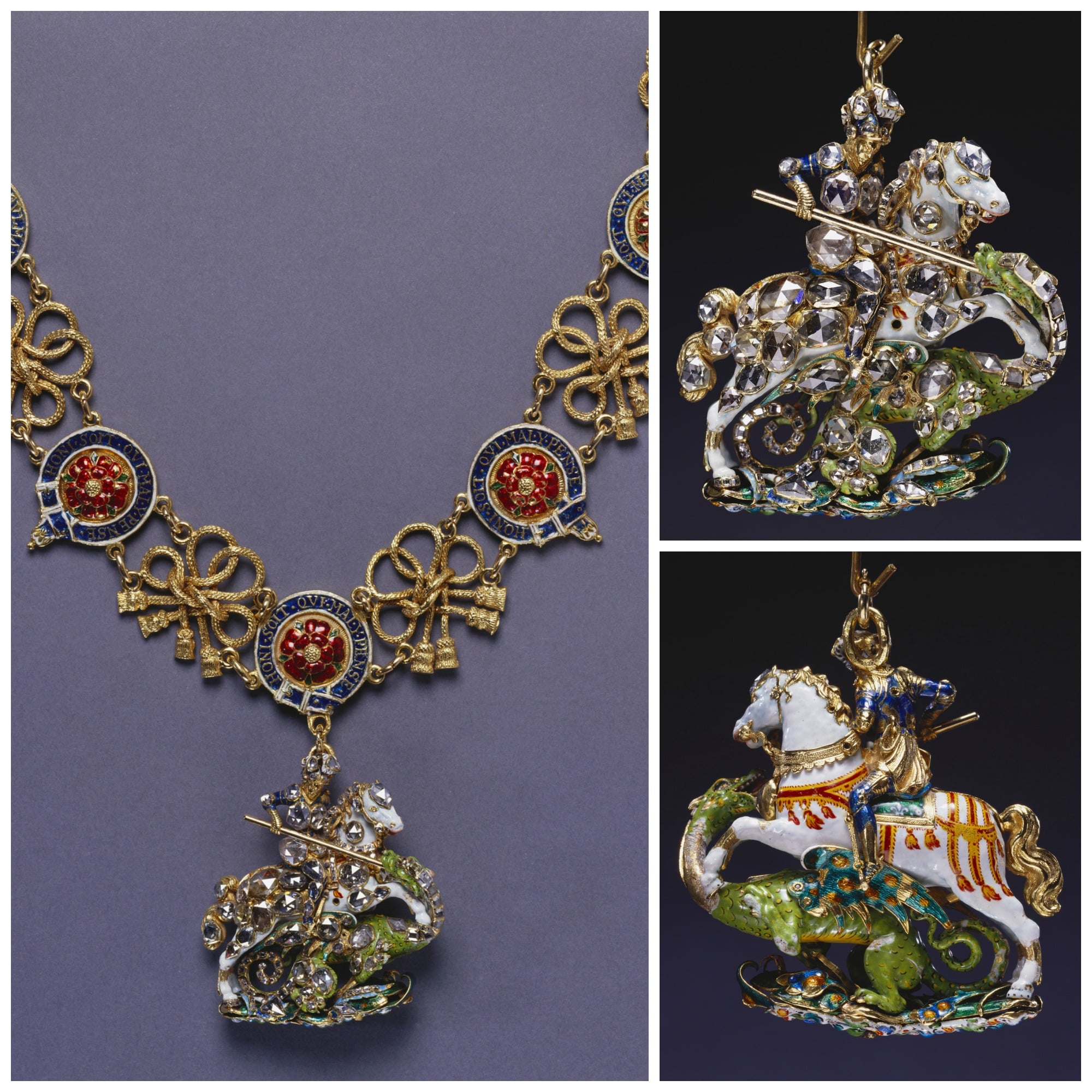 Great George Crafted by Royal Goldsmith, Robert Vyner, for Charles II in 1661, Suspended from Collar Reportedly Made for James II, c.1685. Royal Collection Trust/© Her Majesty Queen Elizabeth II 2014.