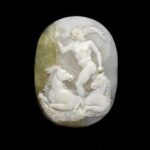 Neptune Flanked by Two Hippocampi, Shell Cameo c.1700. Victoria & Albert Museum Collection.