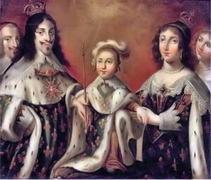 Richelieu, Louis XIV as a Child and His Mother, Queen Anne. Look Who's in the Left Behind Richelieu...