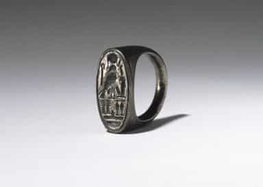 Ring of Ramesses IV, ca. 1152-1145 B.C.E. Silver, 7/8in. (2.3cm). Brooklyn Museum, Charles Edwin Wilbour Fund, 37.727E. Creative Commons-BY-NC.